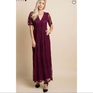 NWT Burgundy PinkBlush dress
